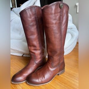FRYE Melissa Button 2 Boots Cognac 8